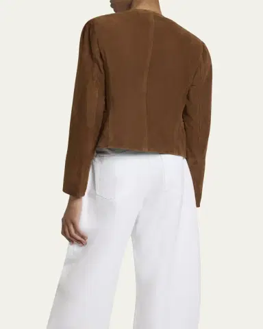 Alaïa Suede Open Blazer Jacket | Thumbnail 3 Alaïa Suede Open Blazer Jacket | Thumbnail 3
