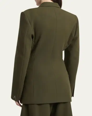 Alaïa Tailored Double-Breasted Cotton Blazer | Thumbnail 3 Alaïa Tailored Double-Breasted Cotton Blazer | Thumbnail 3