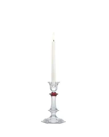 Baccarat Harcourt Red Crystal Candlestick | Thumbnail 1 Baccarat Harcourt Red Crystal Candlestick | Thumbnail 1