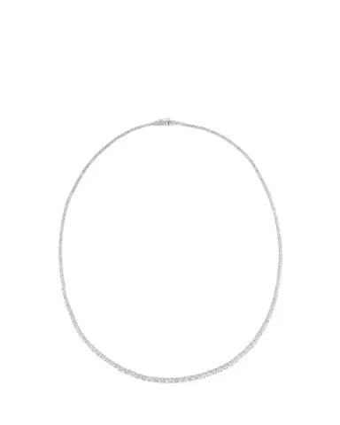 Lana 14K White Gold Flawless Graduating Diamond Tennis Necklace, 17"L | Thumbnail 1 Lana 14K White Gold Flawless Graduating Diamond Tennis Necklace, 17"L | Thumbnail 1