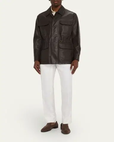 Brioni Men's Calfskin Field Jacket | Thumbnail 2 Brioni Men's Calfskin Field Jacket | Thumbnail 2
