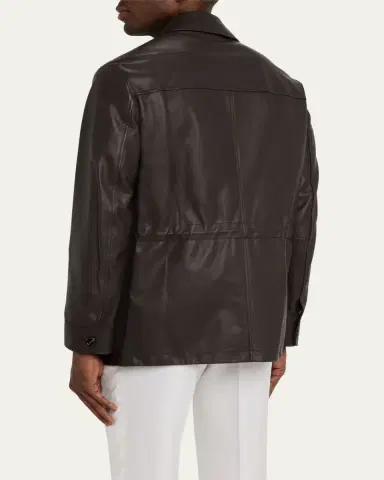 Brioni Men's Calfskin Field Jacket | Thumbnail 3 Brioni Men's Calfskin Field Jacket | Thumbnail 3