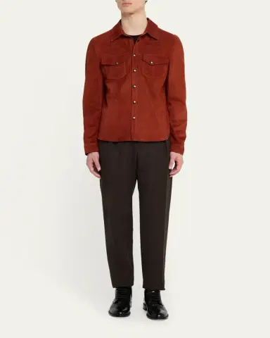 SAVAS Men's Lowry Leather Shirt Jacket | Thumbnail 2 SAVAS Men's Lowry Leather Shirt Jacket | Thumbnail 2