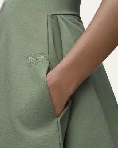 Loewe Draped Tie-Waist Midi Dress | Thumbnail 5 Loewe Draped Tie-Waist Midi Dress | Thumbnail 5