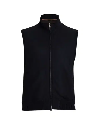 Mandelli Men's Cashmere Jersey Full-Zip Vest | Thumbnail 1 Mandelli Men's Cashmere Jersey Full-Zip Vest | Thumbnail 1