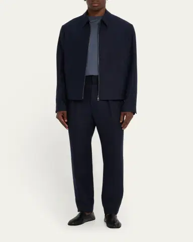 Loro Piana Men's Maurin Full-Zip Blouson | Thumbnail 2 Loro Piana Men's Maurin Full-Zip Blouson | Thumbnail 2