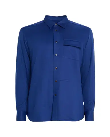 Kiton Men's Cashmere Side-Pocket Overshirt | Thumbnail 1 Kiton Men's Cashmere Side-Pocket Overshirt | Thumbnail 1