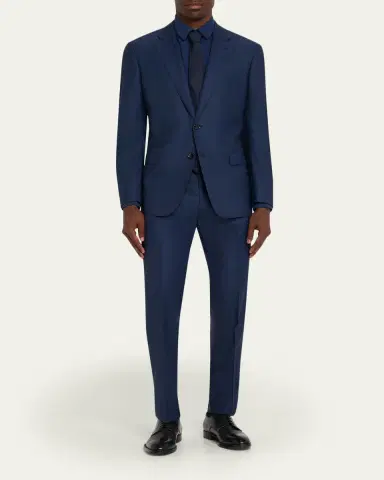 Giorgio Armani Men's Nylon-Stretch Slim Sport Shirt | Thumbnail 2 Giorgio Armani Men's Nylon-Stretch Slim Sport Shirt | Thumbnail 2
