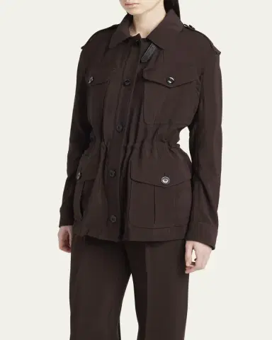 TOM FORD Viscose-Wool Field Jacket | Thumbnail 4 TOM FORD Viscose-Wool Field Jacket | Thumbnail 4