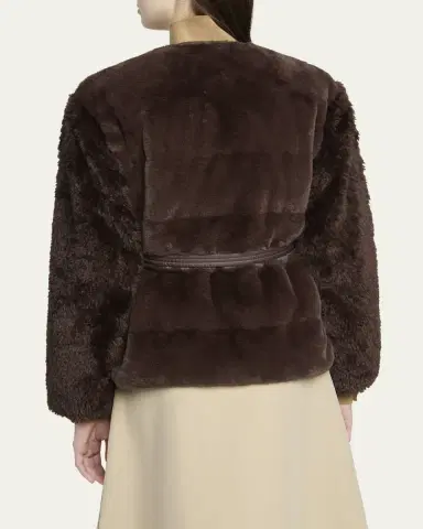 Moncler Jouillat Faux Fur Jacket | Thumbnail 3 Moncler Jouillat Faux Fur Jacket | Thumbnail 3