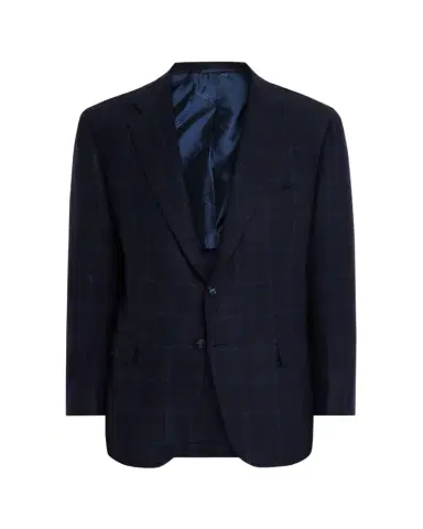Kiton Men's Cashmere Windowpane Plaid Sport Coat | Thumbnail 1 Kiton Men's Cashmere Windowpane Plaid Sport Coat | Thumbnail 1