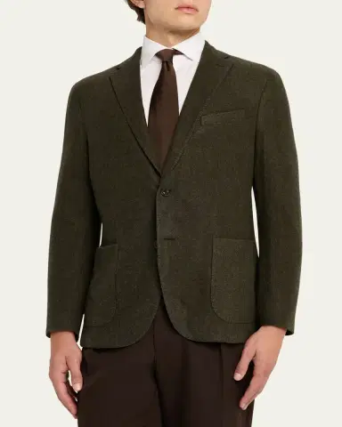 Boglioli Men's Wool Notch Lapel Single-Breasted Sport Coat | Thumbnail 4 Boglioli Men's Wool Notch Lapel Single-Breasted Sport Coat | Thumbnail 4