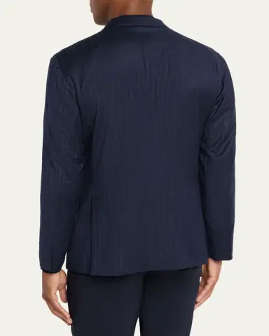 Boglioli Men's Wool and Silk Herringbone Notch-Lapel Sport Coat | Thumbnail 3 Boglioli Men's Wool and Silk Herringbone Notch-Lapel Sport Coat | Thumbnail 3