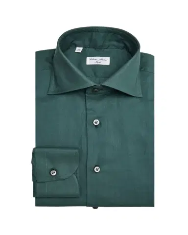 Cesare Attolini Men's Solid Cotton Spread-Collar Sport Shirt | Thumbnail 1 Cesare Attolini Men's Solid Cotton Spread-Collar Sport Shirt | Thumbnail 1