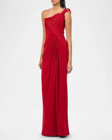 Gaurav Gupta Erytheia Sculpted One-Shoulder Column Gown | Thumbnail 4 Gaurav Gupta Erytheia Sculpted One-Shoulder Column Gown | Thumbnail 4