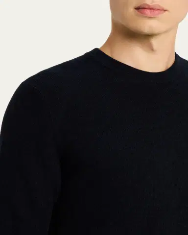 Brioni Men's Cashmere and Wool Raglan Crewneck Sweater | Thumbnail 5 Brioni Men's Cashmere and Wool Raglan Crewneck Sweater | Thumbnail 5