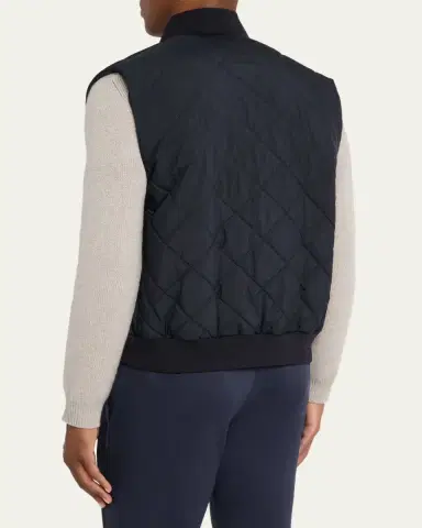Loro Piana Men's Ampay Water-Repellent Quilted Vest | Thumbnail 3 Loro Piana Men's Ampay Water-Repellent Quilted Vest | Thumbnail 3