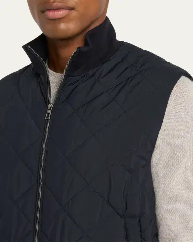 Loro Piana Men's Ampay Water-Repellent Quilted Vest | Thumbnail 5 Loro Piana Men's Ampay Water-Repellent Quilted Vest | Thumbnail 5