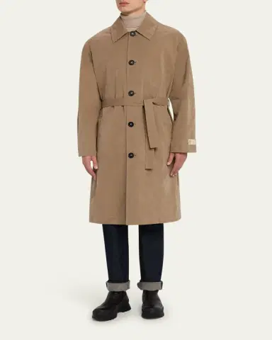 Massimo Alba Men's Mustang Belted Rain Coat | Thumbnail 2 Massimo Alba Men's Mustang Belted Rain Coat | Thumbnail 2