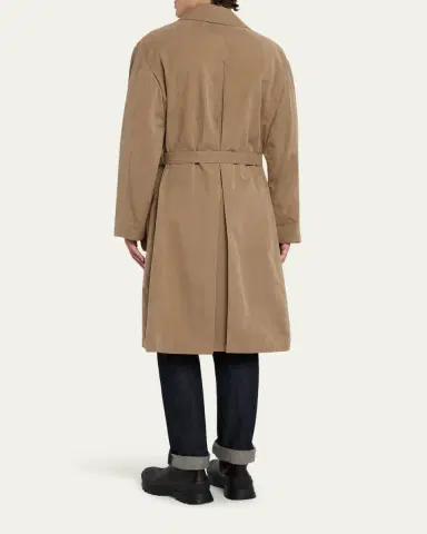 Massimo Alba Men's Mustang Belted Rain Coat | Thumbnail 3 Massimo Alba Men's Mustang Belted Rain Coat | Thumbnail 3