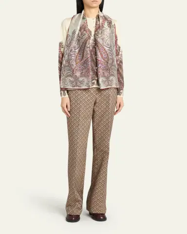 Etro Paisley-Print Silk-Blend Scarf | Thumbnail 2 Etro Paisley-Print Silk-Blend Scarf | Thumbnail 2