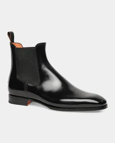 Santoni Archer Leather Chelsea Boots | Thumbnail 4 Santoni Archer Leather Chelsea Boots | Thumbnail 4
