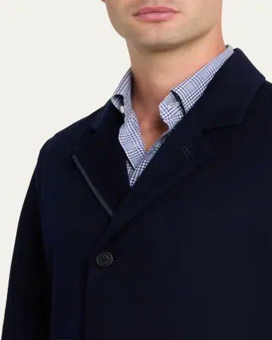 Sease Men's Drone Wool and Cashmere Dust Coat | Thumbnail 5 Sease Men's Drone Wool and Cashmere Dust Coat | Thumbnail 5