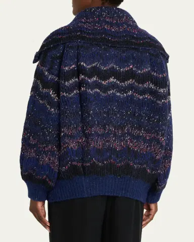 Missoni Metallic Zigzag Maxi Cardigan | Thumbnail 3 Missoni Metallic Zigzag Maxi Cardigan | Thumbnail 3