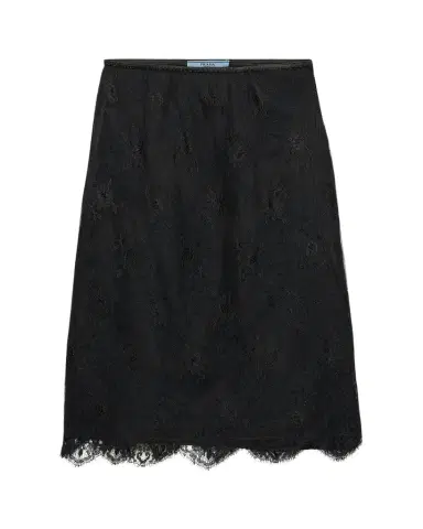 Prada Pizzo Lace Sheer Skirt | Thumbnail 1 Prada Pizzo Lace Sheer Skirt | Thumbnail 1