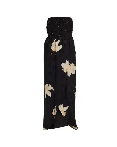 Valentino Garavani Crepe de Chine Jacquard Long Strapless Dress | Thumbnail 1 Valentino Garavani Crepe de Chine Jacquard Long Strapless Dress | Thumbnail 1