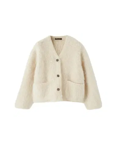 Loro Piana Cherry Hill Mohair-Cashmere V-Neck Cardigan | Thumbnail 1 Loro Piana Cherry Hill Mohair-Cashmere V-Neck Cardigan | Thumbnail 1