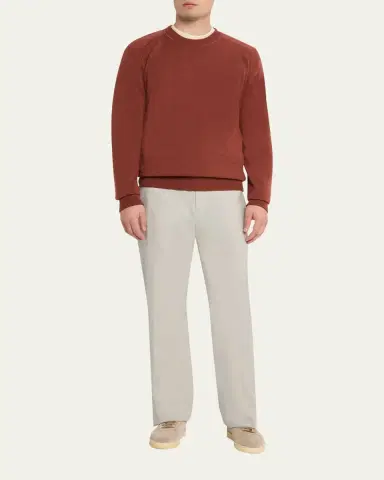Massimo Alba Men's Soft Cashmere Crewneck Sweater | Thumbnail 2 Massimo Alba Men's Soft Cashmere Crewneck Sweater | Thumbnail 2