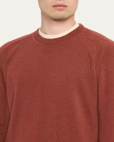 Massimo Alba Men's Soft Cashmere Crewneck Sweater | Thumbnail 5 Massimo Alba Men's Soft Cashmere Crewneck Sweater | Thumbnail 5