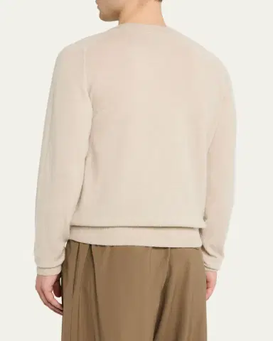 Massimo Alba Men's Soft Cashmere Crewneck Sweater | Thumbnail 8 Massimo Alba Men's Soft Cashmere Crewneck Sweater | Thumbnail 8