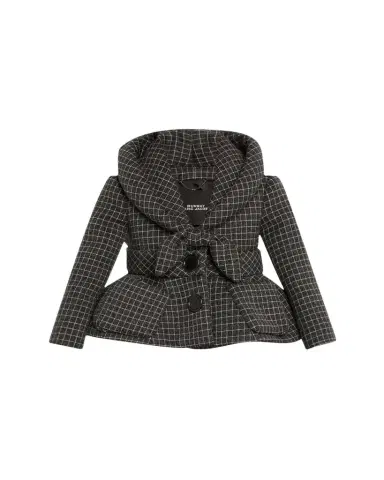 Marc Jacobs Runway Check Wool Padded Crop Hooded Jacket | Thumbnail 1 Marc Jacobs Runway Check Wool Padded Crop Hooded Jacket | Thumbnail 1