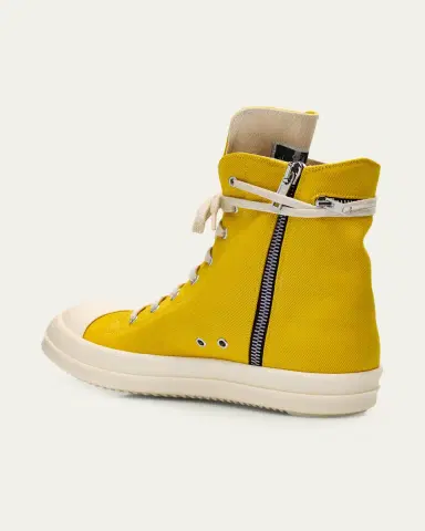 DRKSHDW RICK OWENS Men's Cargo Sneaks Denim High-Top Sneakers | Thumbnail 4 DRKSHDW RICK OWENS Men's Cargo Sneaks Denim High-Top Sneakers | Thumbnail 4