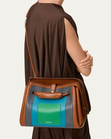 LOEWE x Albers Madrid Medium Shoulder Bag in Supple Calfskin | Thumbnail 2 LOEWE x Albers Madrid Medium Shoulder Bag in Supple Calfskin | Thumbnail 2