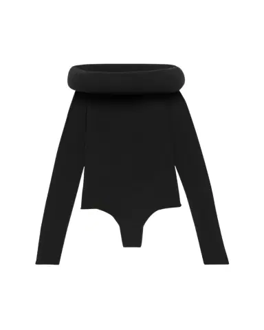 ALAÏA Circle Padded Hooded Bodysuit | Thumbnail 1 ALAÏA Circle Padded Hooded Bodysuit | Thumbnail 1
