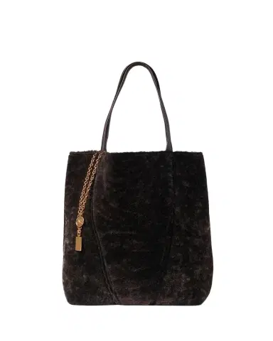 Chloé Spin Tote Bag in Shearling | Thumbnail 1 Chloé Spin Tote Bag in Shearling | Thumbnail 1