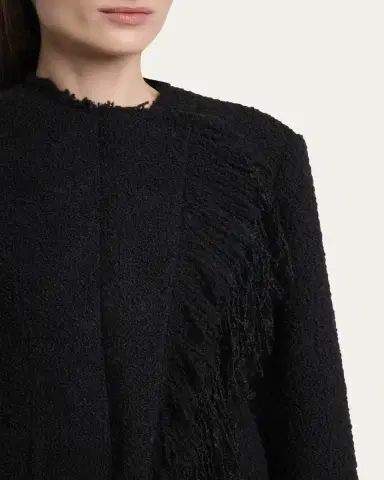 Lanvin Fringed Collarless Boucle Jacket | Thumbnail 5 Lanvin Fringed Collarless Boucle Jacket | Thumbnail 5