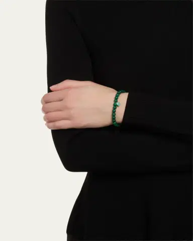 Sydney Evan 14K Diamond Marquise Turquoise Heart on Malachite Bracelet | Thumbnail 2 Sydney Evan 14K Diamond Marquise Turquoise Heart on Malachite Bracelet | Thumbnail 2