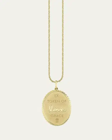 Sydney Evan 14K Gold Diamond Birth Flower Charm Necklace, September | Thumbnail 2 Sydney Evan 14K Gold Diamond Birth Flower Charm Necklace, September | Thumbnail 2