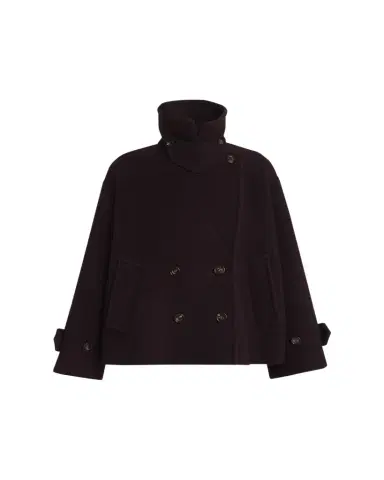 Chloé Wool Double-Breasted Oversized Pea Coat | Thumbnail 1 Chloé Wool Double-Breasted Oversized Pea Coat | Thumbnail 1