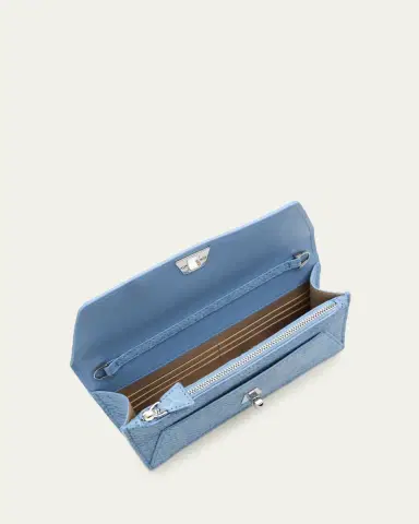 Akris Anouk Snakeskin Suede Envelope Clutch Bag | Thumbnail 4 Akris Anouk Snakeskin Suede Envelope Clutch Bag | Thumbnail 4