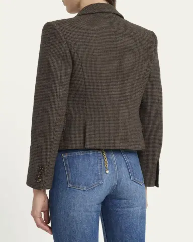 Chloé Houndstooth Wool Top Coat | Thumbnail 3 Chloé Houndstooth Wool Top Coat | Thumbnail 3