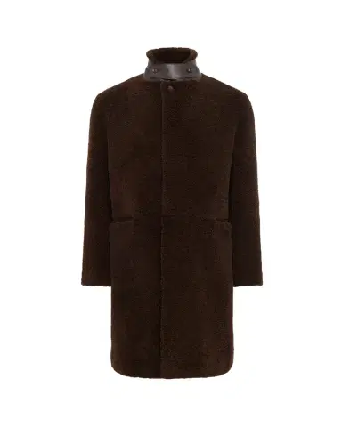 Gabriela Hearst Men's Shearling Teddy Car Coat | Thumbnail 1 Gabriela Hearst Men's Shearling Teddy Car Coat | Thumbnail 1