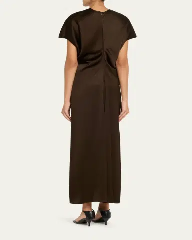 Toteme Slouch Waist Satin Maxi Dress | Thumbnail 3 Toteme Slouch Waist Satin Maxi Dress | Thumbnail 3