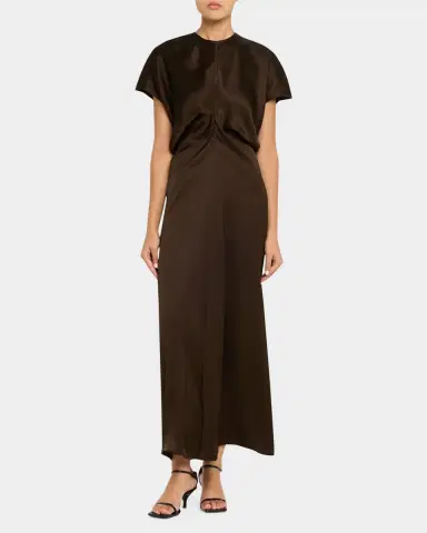 Toteme Slouch Waist Satin Maxi Dress | Thumbnail 6 Toteme Slouch Waist Satin Maxi Dress | Thumbnail 6