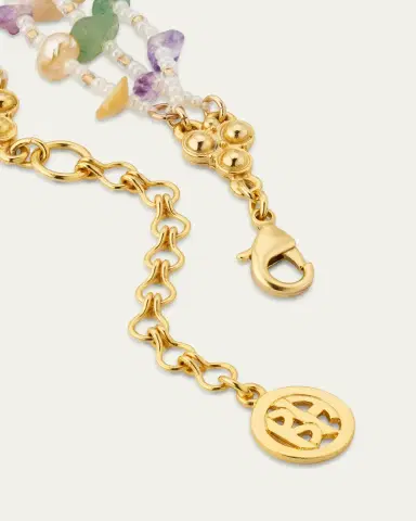 ben-amun Colorful and Pearly 3-Row Necklace | Thumbnail 4 ben-amun Colorful and Pearly 3-Row Necklace | Thumbnail 4
