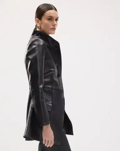McQueen Leather Single-Breasted Cutaway Jacket | Thumbnail 9 McQueen Leather Single-Breasted Cutaway Jacket | Thumbnail 9
